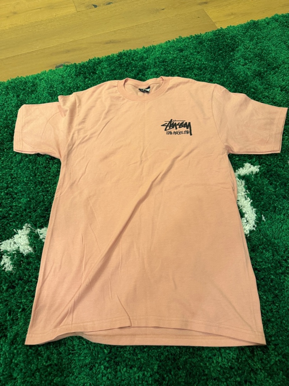 New Stussy Pink Short Sleeve Chapter Tee size Medium